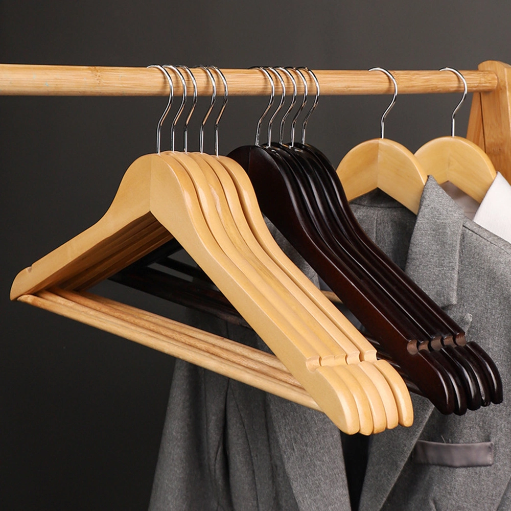 High-Quality Hotel Hangers of Solid Wood, Offer Custom Service